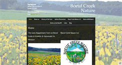 Desktop Screenshot of boeufcreeknature.com