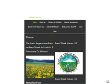 Tablet Screenshot of boeufcreeknature.com